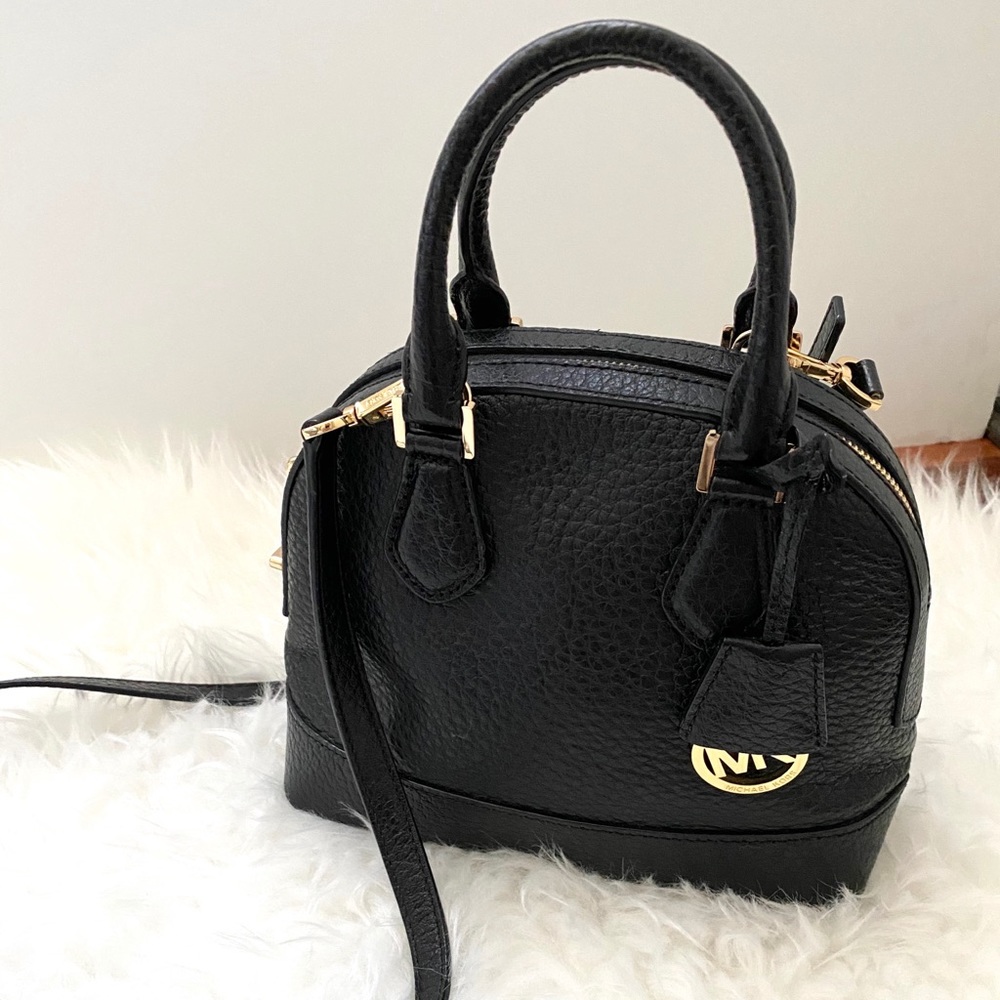 NEW Michael Kors black leather bag